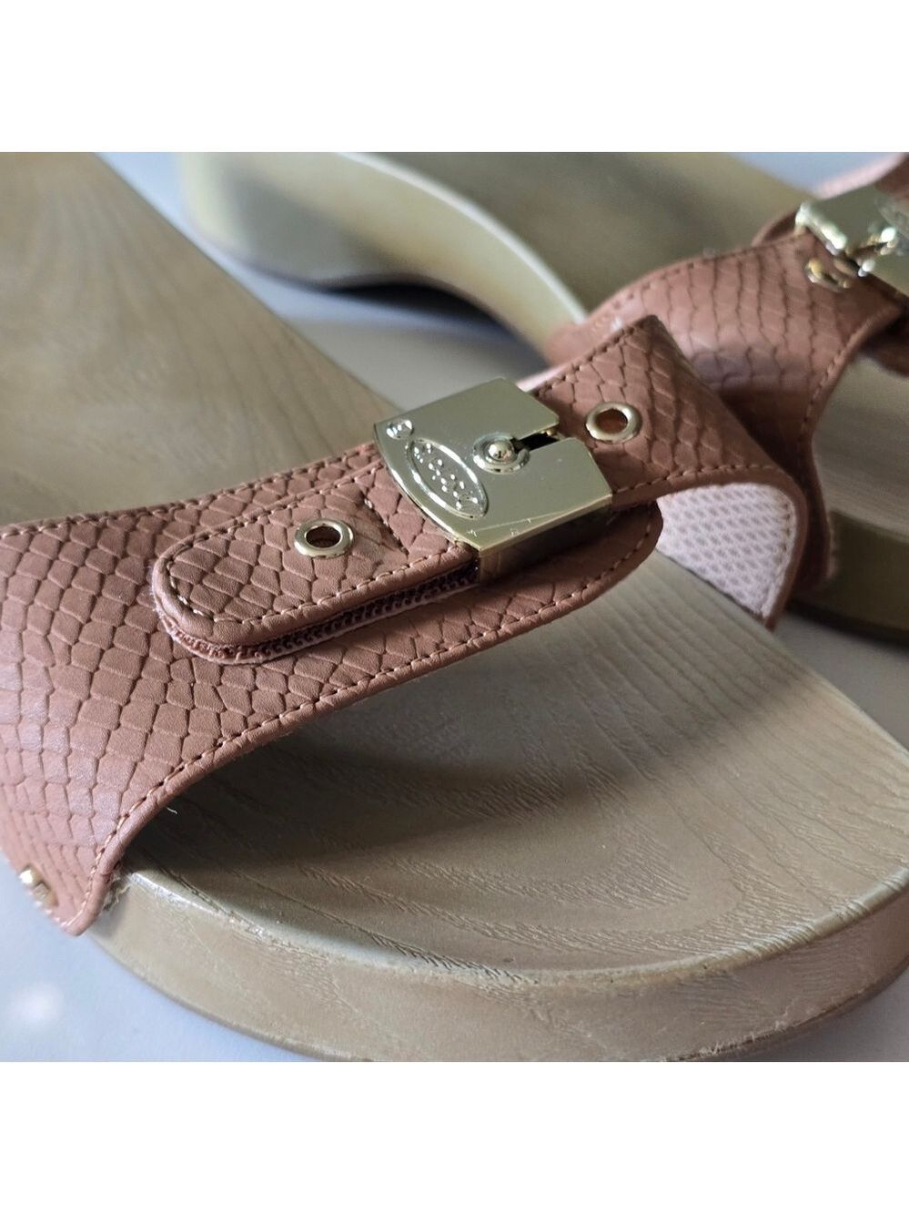 Dr. Scholl's Tan Mules with Ergonomic Footbed - Picture 2 of 9